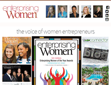 Tablet Screenshot of enterprisingwomen.com